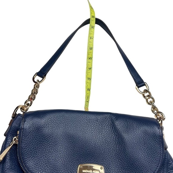 Michael Kors Bedford Leather Bag Navy Blue - Picture 9 of 12
